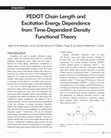 Research paper thumbnail of PEDOT Chain Length and Excitation Energy Dependence from Time-Dependent Density Functional Theory