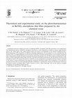 Research paper thumbnail of Theoretical and experimental study on the photoluminescence in BaTiO3 amorphous thin films prepared by the chemical route