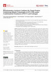 Research paper thumbnail of Bioinformatics Analysis Confirms the Target Protein Underlying Mitotic Catastrophe of 4T1 Cells under Combinatorial Treatment of PGV-1 and Galangin