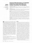 Research paper thumbnail of Intratumoral Microhemorrhages on T2*-Weighted Gradient-Echo Imaging Helps Differentiate Vestibular Schwannoma From Meningioma