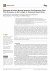 Research paper thumbnail of Properties of Journal Bearing Materials That Determine Their Wear Resistance on the Example of Aluminum-Based Alloys