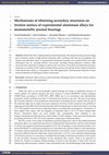 Research paper thumbnail of Mechanisms of Obtaining Secondary Structures on Friction Surface of Experimental Aluminum Alloys for Monometallic Journal Bearings