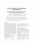 Research paper thumbnail of Secondary Metabolites from <i>Bryophyllum daigremontianum</i>