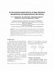 Research paper thumbnail of <i>In vitro</i> Antimicrobial Activity of Some Synthetic Isoindolinone and Isoquinolinone Derivatives