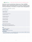 Research paper thumbnail of Genomic and evolutionary features of two AHPND positive Vibrio parahaemolyticus strains isolated from shrimp (Penaeus monodon) of south-west Bangladesh