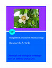 Research paper thumbnail of Chemical and biological investigations of Dillenia indica Linn