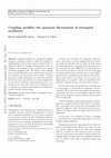 Research paper thumbnail of Coupling modifies the quantum fluctuations of entangled oscillators