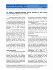 Research paper thumbnail of Finance & PSD Impact The impact of expanding simplified start-up procedures to more remote areas: The Minas Fácil Expresso program