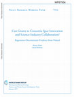 Research paper thumbnail of Can Grants to Consortia Spur Innovation and Science-Industry Collaboration? Regression-Discontinuity Evidence from Poland