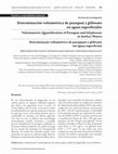 Research paper thumbnail of Determinación voltamétrica de paraquat y glifosato en aguas superficiales