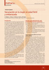 Research paper thumbnail of Vacunación en la mujer en edad fértil y embarazada