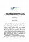 Research paper thumbnail of «Urganda, Morgana y Sibila: el espectáculo de la nave profética en la literatura de caballerías»