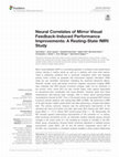 Research paper thumbnail of Neural Correlates of Mirror Visual Feedback-Induced Performance Improvements: A Resting-State fMRI Study