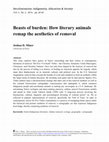 Research paper thumbnail of Beasts of burden: How literary animals remap the aesthetics of removal