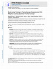 Research paper thumbnail of Modernizing Training in Psychotherapy Competencies With Adaptive Learning Systems: Proof of Concept