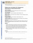 Research paper thumbnail of Palliative Care in the Pediatric ICU: Challenges and Opportunities for Family-Centered Practice