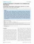 Research paper thumbnail of Antibiotic Resistance Is Prevalent in an Isolated Cave Microbiome