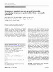 Research paper thumbnail of Streptomyces lunaelactis sp. nov., a novel ferroverdin A-producing Streptomyces species isolated from a moonmilk speleothem