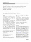 Research paper thumbnail of Kinematic predictors of subjective outcome after anterior cruciate ligament reconstruction: an in vivo motion analysis study