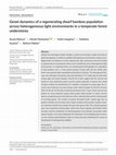 Research paper thumbnail of Genet dynamics of a regenerating dwarf bamboo population across heterogeneous light environments in a temperate forest understorey