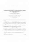 Research paper thumbnail of Partial Differential Equations Existence and concentration for nonlinear Schrödinger equations with