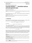 Research paper thumbnail of Concrete minimal 3 × 3 Hermitian matrices and some general cases