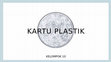 Research paper thumbnail of KARTU PLASTIK (BLK KEL. 10)