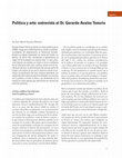 Research paper thumbnail of Política y arte: entrevista al Dr. Gerardo Avalos Tenorio