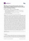 Research paper thumbnail of The Effect of Personal Characteristics, Perceived Threat, Efficacy and Breast Cancer Anxiety on Breast Cancer Screening Activation