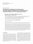 Research paper thumbnail of Development and Validation of an Instrument for Measuring Attitudes and Beliefs about Complementary and Alternative Medicine (CAM) Use among Cancer Patients