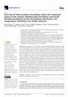 Research paper thumbnail of Does the El Niño-Southern Oscillation Affect the Combined Impact of the Atlantic Multidecadal Oscillation and Pacific Decadal Oscillation on the Precipitation and Surface Air Temperature Variability over South America?