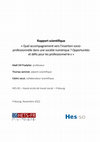 Research paper thumbnail of Rapport scientifique « Quel accompagnement vers l'insertion socioprofessionnelle dans une société numérique ? Opportunités et défis pour les professionnel•le•s »