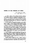 Research paper thumbnail of Notícia de uma Pesquisa em África