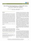 Research paper thumbnail of Non-Cirrhotic Portal Hypertension in a Patient With Colonic Carcinoma Treated With Oxaliplatin