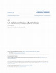 Research paper thumbnail of On violence in media