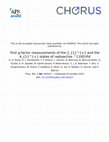 Research paper thumbnail of First g-factor measurements of the 2_{1}^{+} and the 4_{1}^{+} states of radioactive ^{100}Pd