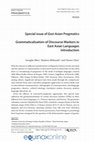 Research paper thumbnail of Grammaticalisation of Discourse Markers in East Asian Languages Introduction