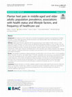 Research paper thumbnail of Plantar heel pain in middle-aged and older adults: population prevalence, associations with health status and lifestyle factors, and frequency of healthcare use