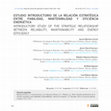 Research paper thumbnail of ESTUDIO INTRODUCTORIO DE LA RELACIÓN ESTRATÉGICA  ENTRE FIABILIDAD, MANTENIBILIDAD Y EFICIENCIA  ENERGÉTICA