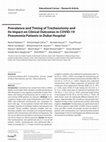 Research paper thumbnail of Prevalence and Timing of Tracheostomy and Its Impact on Clinical Outcomes in COVID-19 Pneumonia Patients in Dubai Hospital