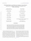 Research paper thumbnail of Health Risk Behaviors and Depressive Symptoms Among Hispanic Adolescents: Examining Acculturation Discrepancies and Family Functioning