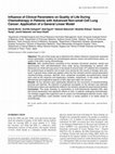 Research paper thumbnail of Influence of clinical parameters on quality of life during chemotherapy in patients with advanced non-small cell lung cancer: application of a general linear model