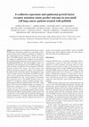 Research paper thumbnail of E-cadherin expression and epidermal growth factor receptor mutation status predict outcome in non-small cell lung cancer patients treated with gefitinib