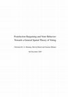 Research paper thumbnail of Postelection bargaining and voter behavior: Towards a general spatial theory of voting