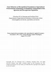 Research paper thumbnail of Voter Behavior as Micropolitical Foundation of Agricultural Protectionism: Estimating a Probabilistic Voting Model of the Agrarian and Non-agrarian Population