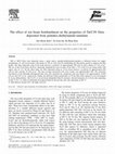 Research paper thumbnail of The effect of ion beam bombardment on the properties of Ta(C)N films deposited from pentakis-diethylamido-tantalum