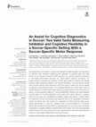 Research paper thumbnail of An Assist for Cognitive Diagnostics in Soccer: Two Valid Tasks Measuring Inhibition and Cognitive Flexibility in a Soccer-Specific Setting With a Soccer-Specific Motor Response