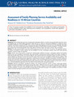 Research paper thumbnail of Assessment of Family Planning Service Availability and Readiness in 10 African Countries