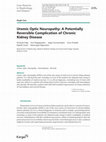 Research paper thumbnail of Uremic Optic Neuropathy: A Potentially Reversible Complication of Chronic Kidney Disease