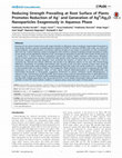 Research paper thumbnail of Reducing strength prevailing at root surface of plants promotes reduction of Ag+ and generation of Ag(0)/Ag2O nanoparticles exogenously in aqueous phase